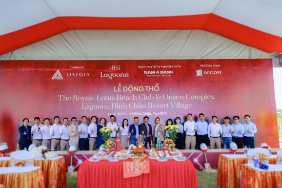 lễ động thổ the royale lotus beach club & onsen complex – dấu mốc khởi đầu cho không gian nghỉ dưỡng & chăm sóc sức khỏe đẳng cấp