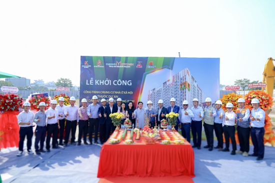 LỄ KHỞI CÔNG CÔNG TRÌNH CHUNG CƯ NHÀ Ở XÃ HỘI DỰ ÁN KHU DÂN...